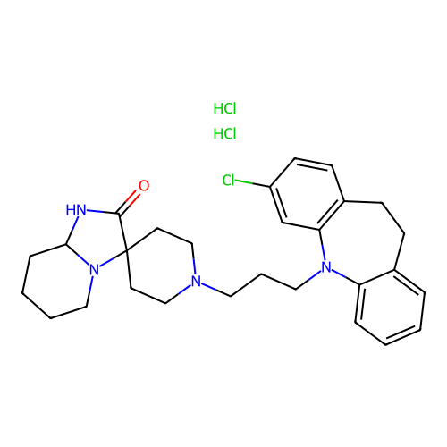 Mosapramine dihydrochloride structure