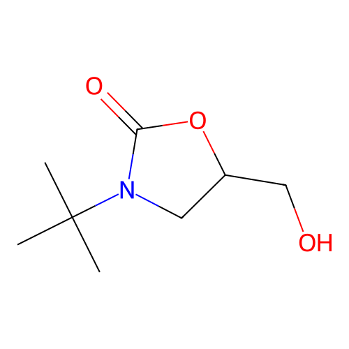 3-(1,1-Dimethylethyl)-5-(hydroxymethyl)oxazolidin-2-one structure