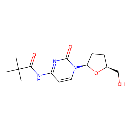 2',3'-Dideoxy-N4-pivaloylcytidine structure