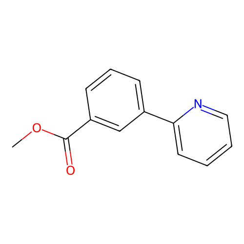 Methyl 3-(pyridin-2-yl)benzoate structure