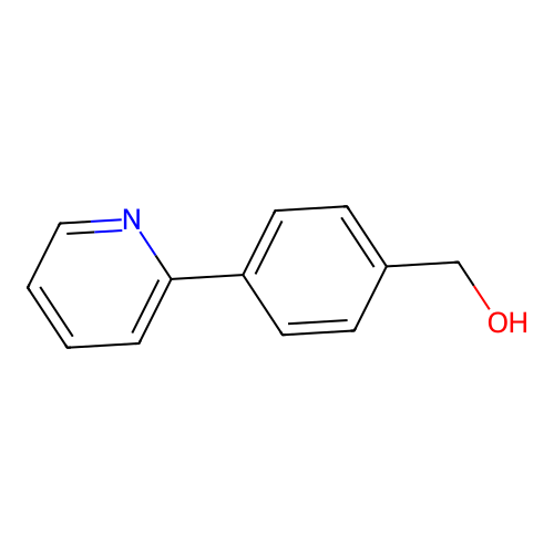 (4-(Pyridin-2-yl)phenyl)methanol structure
