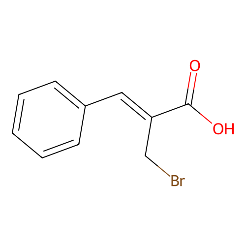 2-(Bromomethyl)-3-phenylprop-2-enoic acid structure