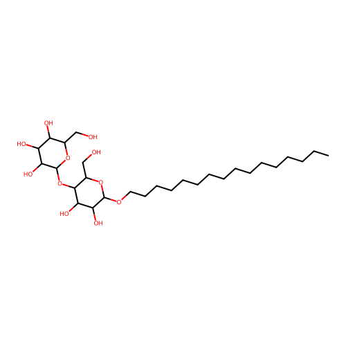 Hexadecyl b-D-maltopyranoside structure