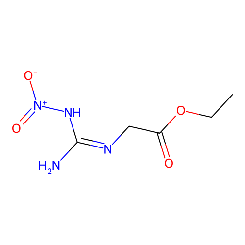 Ethyl 2-[[amino(nitramido)methylidene]amino]acetate structure