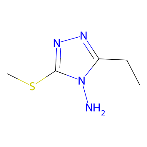 3-ethyl-5-(methylthio)-4H-1,2,4-triazol-4-amine structure
