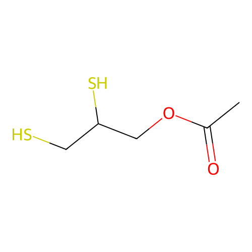 2,3-Dimercaptopropyl acetate structure