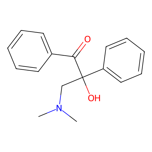 3-(Dimethylamino)-2-hydroxy-1,2-diphenylpropan-1-one structure