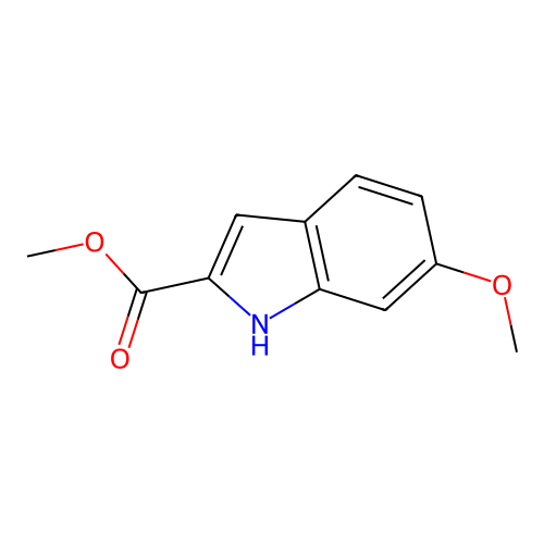 Methyl-6-methoxy-2-indolecarboxylate structure