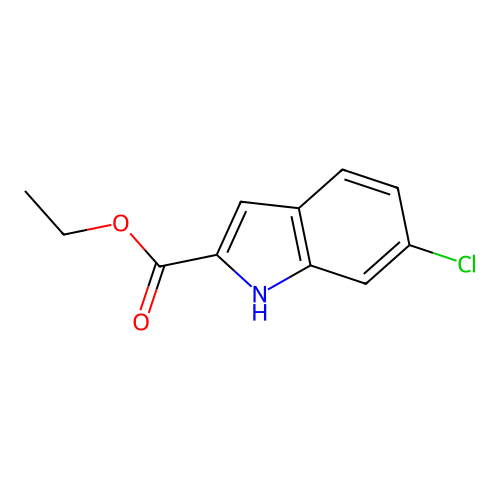 Ethyl 6-chloroindole-2-carboxylate structure
