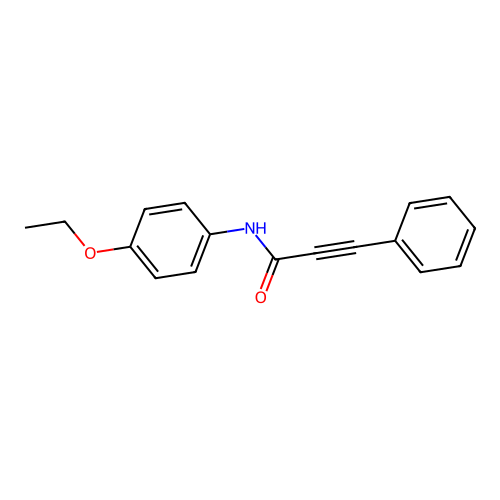 N-(4-ethoxyphenyl)-3-phenylprop-2-ynamide structure