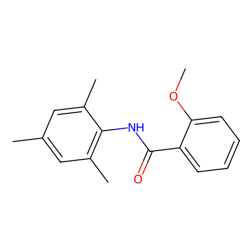 2-Methoxy-2',4',6'-trimethylbenzanilide structure