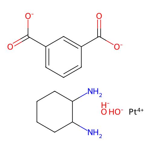 Platinum, (1,3-benzenedicarboxylato(2-)-O)(1,2-cyclohexanediammine-N,N')dihydroxy-, (SP-5-33)- structure
