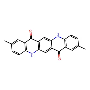 5,12-Dihydro-2,9-dimethylquino(2,3-b)acridine-7,14-dione structure