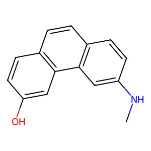 3-Phenanthrenol, 6-(methylamino)- structure