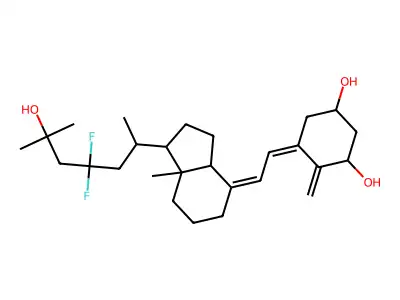 1-25-dihydroxy-23,23-difluorovitaminD3 structure