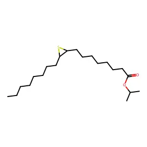 Isopropyl thiiraneoctanoate structure