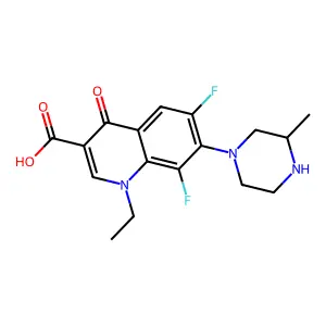 洛美沙星 structure