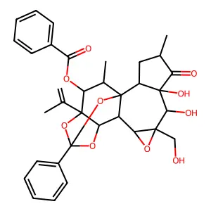 Daphnetoxin, 12-(benzoyloxy)-1,2-dihydro-, (12-beta)- structure