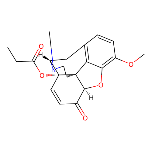 14-Hydroxycodeinone propionate structure