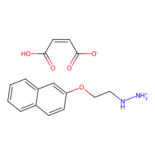 Hydrazine, (2-(beta-naphthyloxy)ethyl)-, maleate structure