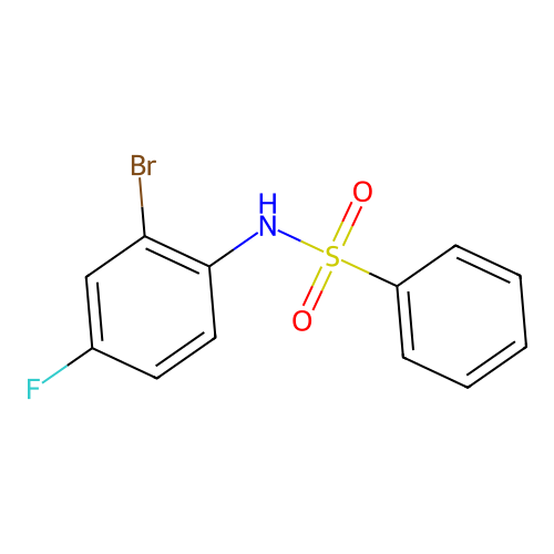 4'-Fluoro-2'-bromobenzenesulfonanilide structure