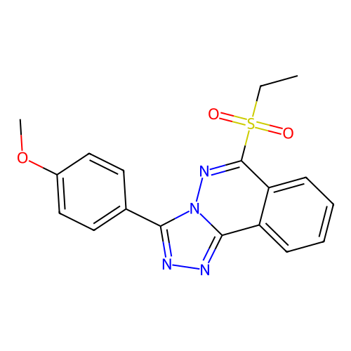 1,2,4-Triazolo(3,4-a)phthalazine, 6-(ethylsulfonyl)-3-(4-methoxyphenyl)- structure