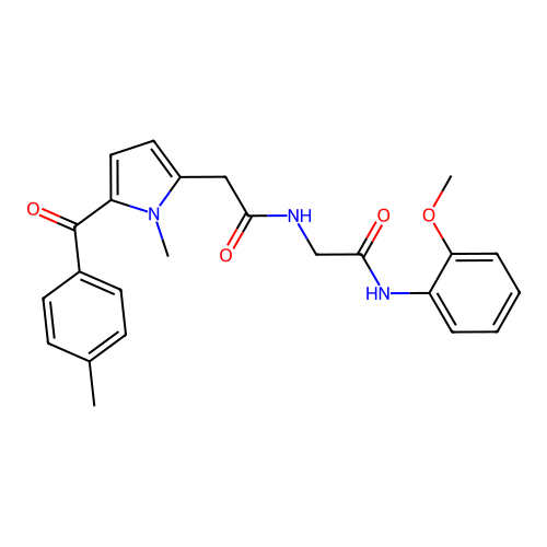 1H-Pyrrole-2-acetamide, N-(2-((2-methoxyphenyl)amino)-2-oxoethyl)-1-methyl-5-(4-methylbenzoyl)- structure