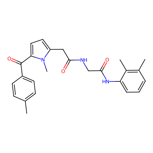 1H-Pyrrole-2-acetamide, N-(2-((2,3-dimethylphenyl)amino)-2-oxoethyl)-1-methyl-5-(4-methylbenzoyl)- structure