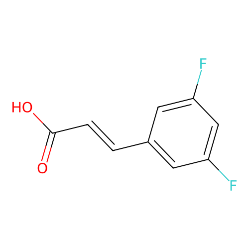 3-(3,5-Difluorophenyl)acrylic acid structure