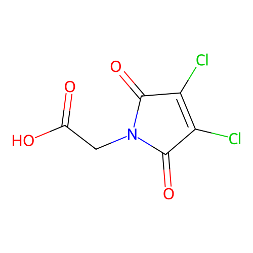 2-(3,4-Dichloro-2,5-dioxo-2,5-dihydro-1H-pyrrol-1-yl)acetic acid structure