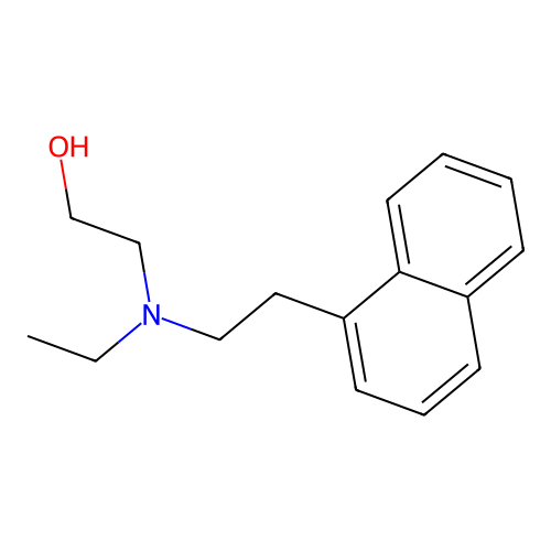 2-(Ethyl(2-(naphthalen-1-yl)ethyl)amino)ethanol structure