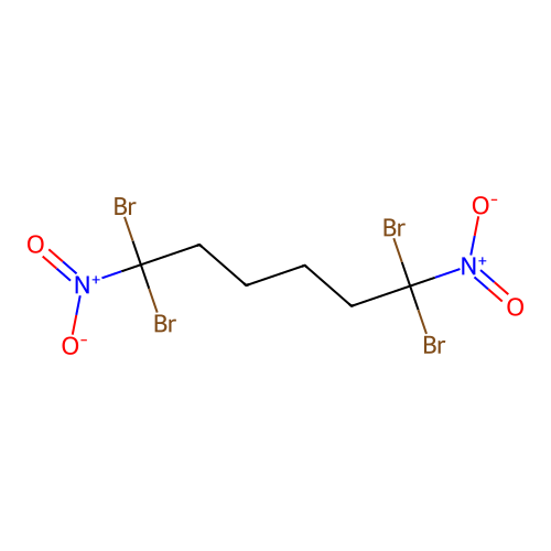 1,6-Dinitro-1,1,6,6-tetrabromohexane structure