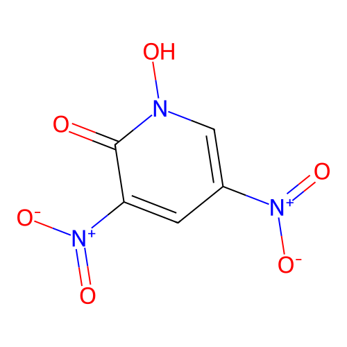 1-Hydroxy-3,5-dinitropyridin-2-one structure