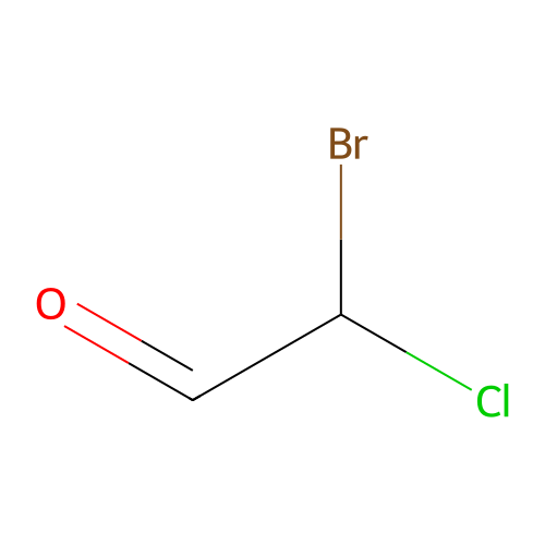 Bromochloroacetaldehyde structure