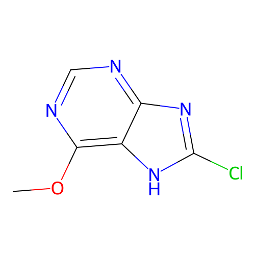 8-Chloro-6-methoxy-1H-purine structure