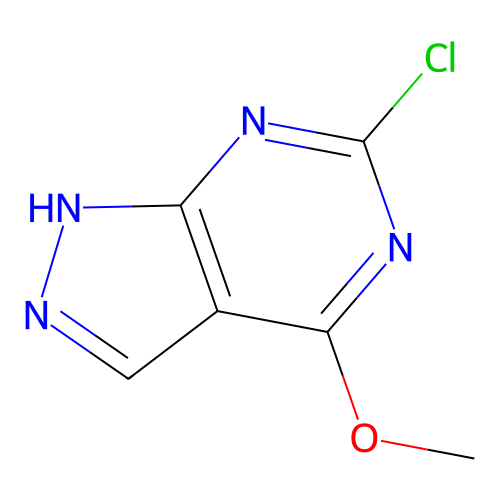 6-Chloro-4-methoxy-1H-pyrazolo[3,4-d]pyrimidine structure
