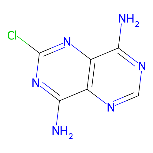 2-Chloropyrimido[5,4-d]pyrimidine-4,8-diamine structure