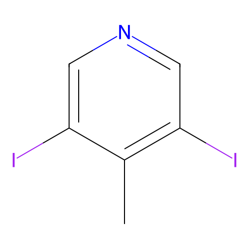 3,5-Diiodo-4-methylpyridine structure