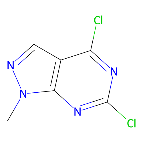 4,6-dichloro-1-methyl-1H-pyrazolo(3,4-d)pyrimidine structure