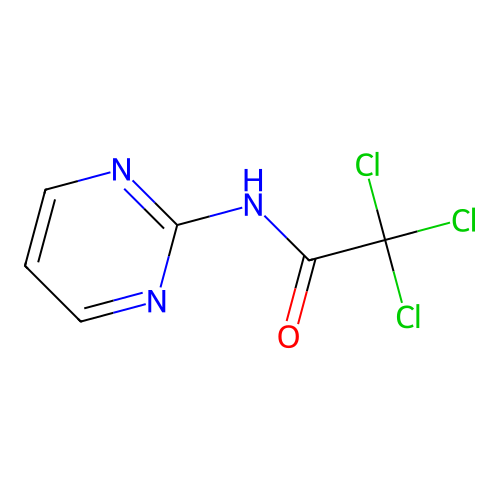 2-Trichloroacetylaminopyrimidine structure