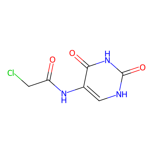 5-(Chloroacetylamino)uracil structure