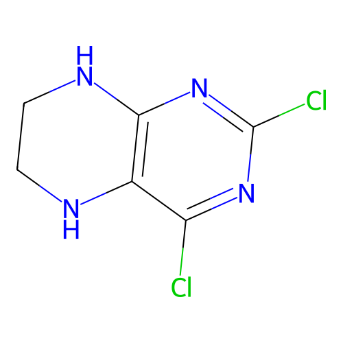 2,4-Dichloro-5,6,7,8-tetrahydropteridine structure