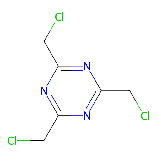 2,4,6-Tris(chloromethyl)-1,3,5-triazine structure