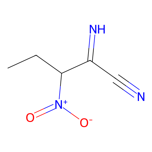 2-Nitrobutanimidoyl cyanide structure