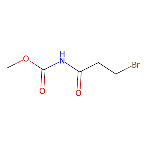 methyl N-(3-bromopropanoyl)carbamate structure