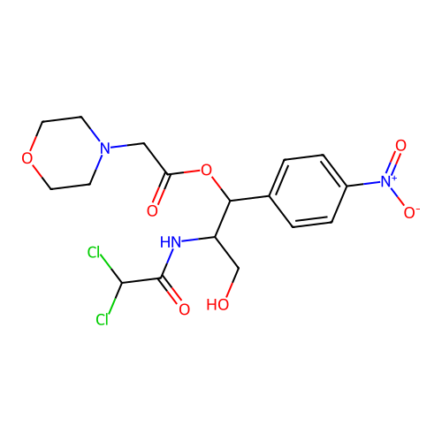 Chloramphenicol 4-morpholineacetate structure