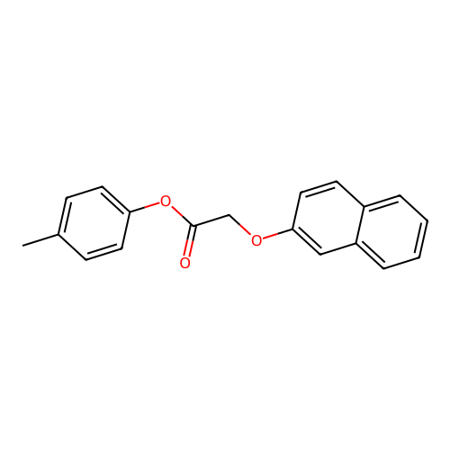 4-Methylphenyl (2-naphthyloxy)acetate structure