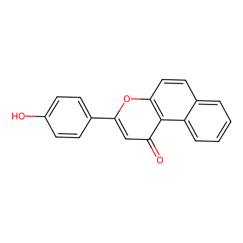 3-(4-Hydroxyphenyl)benzo[f]chromen-1-one structure