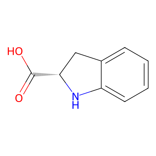 Indoline-2-carboxylic acid, (S)- structure
