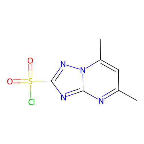 5,7-Dimethyl-[1,2,4]triazolo[1,5-a]pyrimidine-2-sulfonyl chloride structure